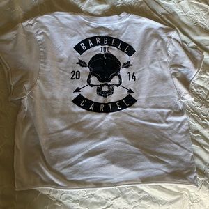 The barbell cartel crop top for gym